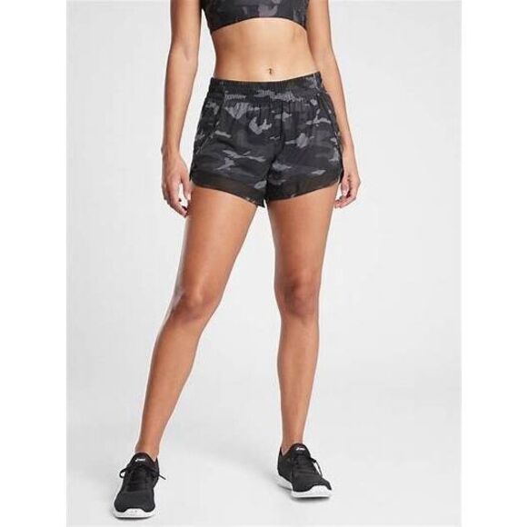Athleta Printed Mesh Racer Run Shorts 4” Size XS - Picture 1 of 7